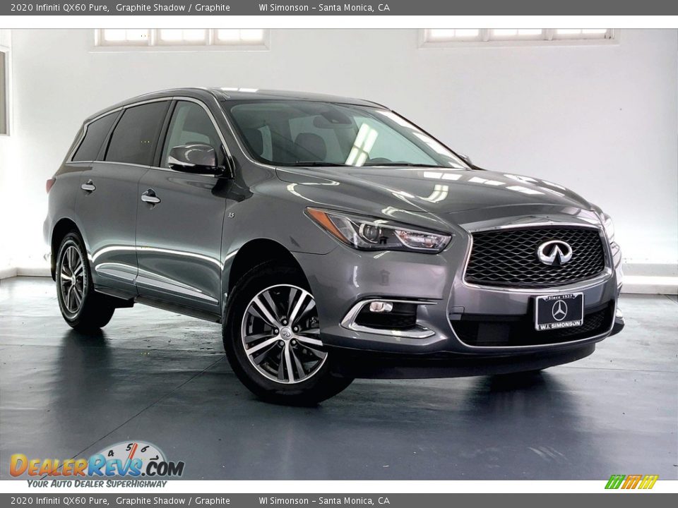 Front 3/4 View of 2020 Infiniti QX60 Pure Photo #33