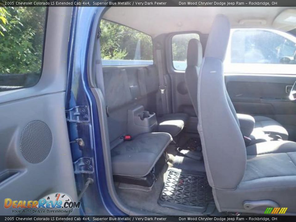 2005 Chevrolet Colorado LS Extended Cab 4x4 Superior Blue Metallic / Very Dark Pewter Photo #16