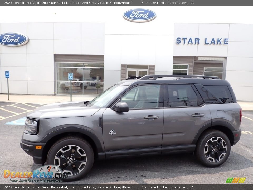 2023 Ford Bronco Sport Outer Banks 4x4 Carbonized Gray Metallic / Ebony/Roast Photo #1