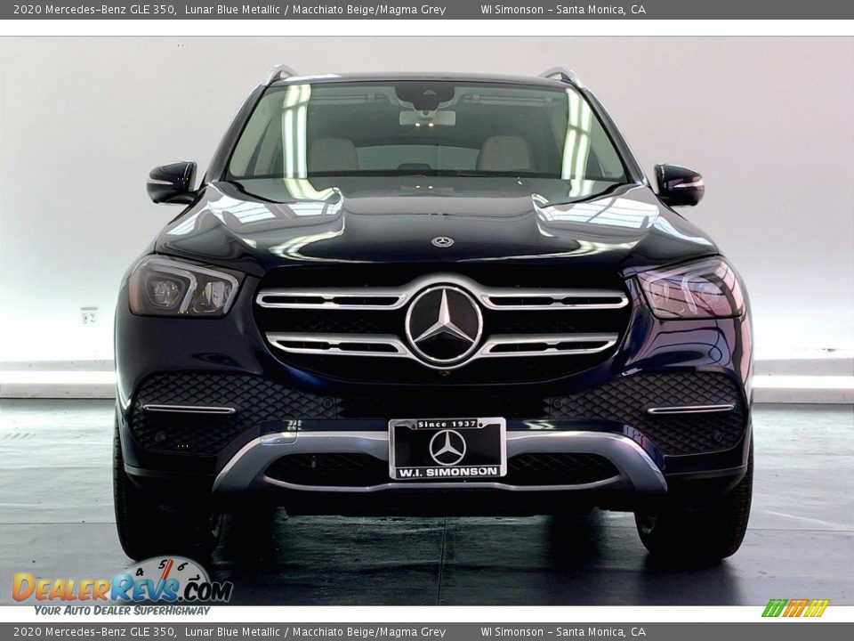 2020 Mercedes-Benz GLE 350 Lunar Blue Metallic / Macchiato Beige/Magma Grey Photo #2