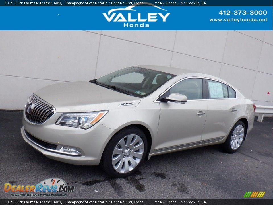 2015 Buick LaCrosse Leather AWD Champagne Silver Metallic / Light Neutral/Cocoa Photo #1