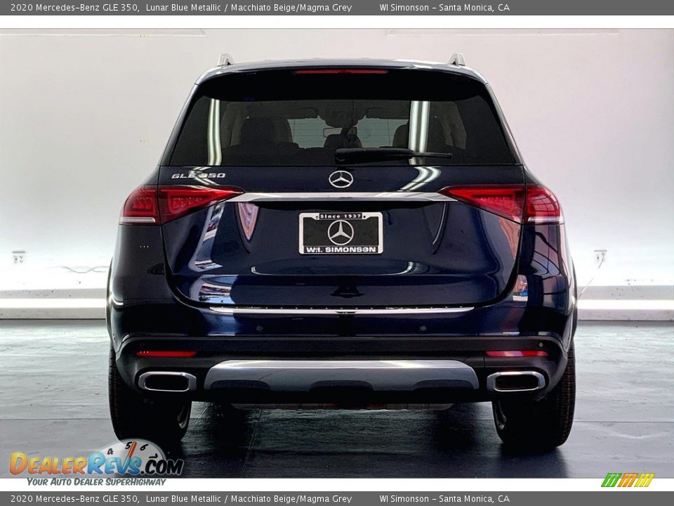 2020 Mercedes-Benz GLE 350 Lunar Blue Metallic / Macchiato Beige/Magma Grey Photo #3