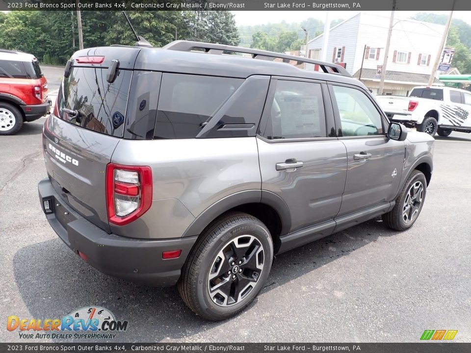 2023 Ford Bronco Sport Outer Banks 4x4 Carbonized Gray Metallic / Ebony/Roast Photo #5