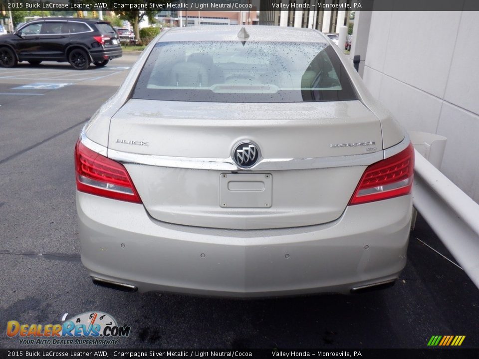 2015 Buick LaCrosse Leather AWD Champagne Silver Metallic / Light Neutral/Cocoa Photo #5