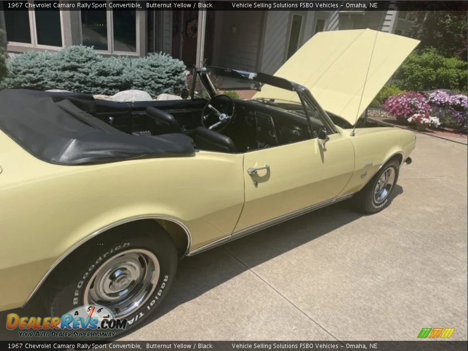 1967 Chevrolet Camaro Rally Sport Convertible Butternut Yellow / Black Photo #2