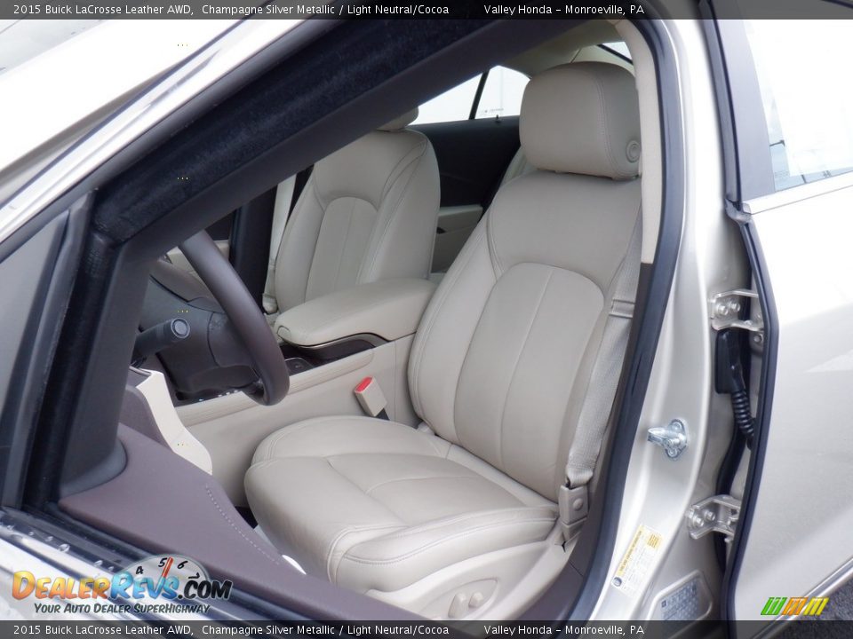 Front Seat of 2015 Buick LaCrosse Leather AWD Photo #12