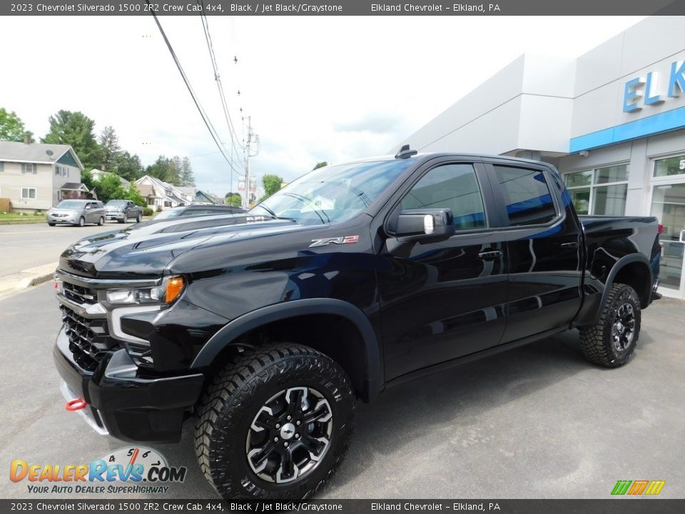 2023 Chevrolet Silverado 1500 ZR2 Crew Cab 4x4 Black / Jet Black/Graystone Photo #1