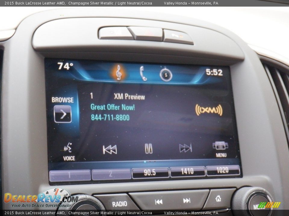 Audio System of 2015 Buick LaCrosse Leather AWD Photo #19