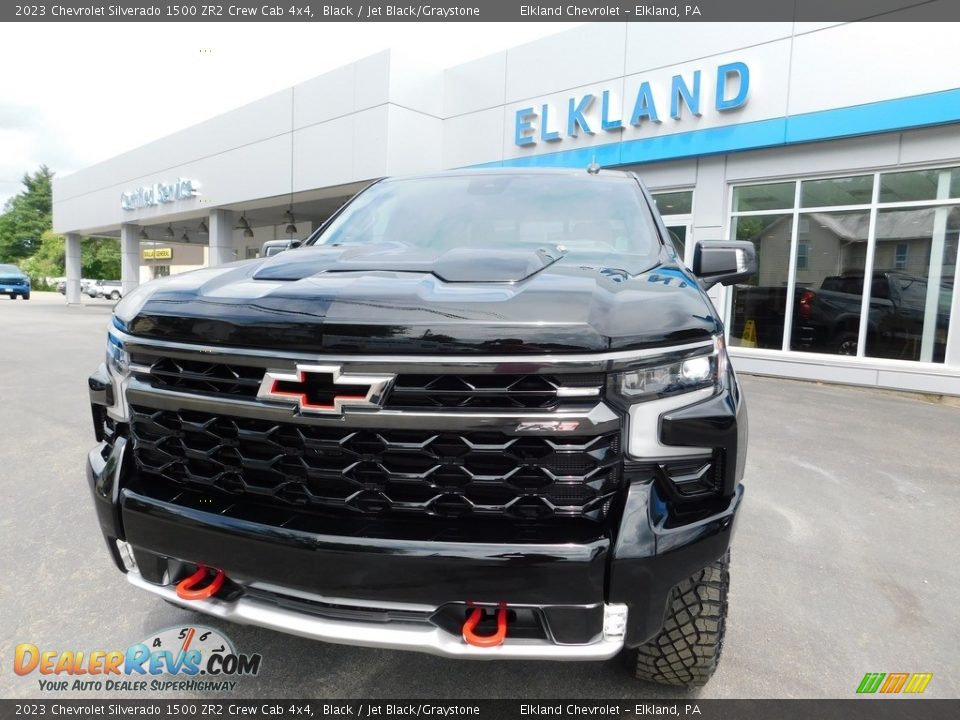 2023 Chevrolet Silverado 1500 ZR2 Crew Cab 4x4 Black / Jet Black/Graystone Photo #3