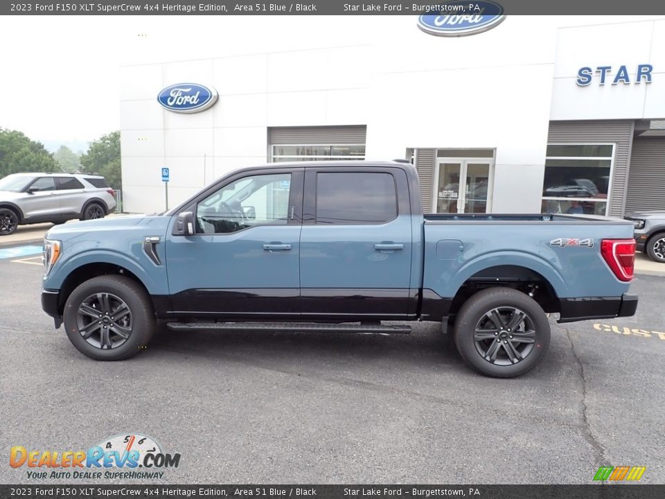 Area 51 Blue 2023 Ford F150 XLT SuperCrew 4x4 Heritage Edition Photo #2