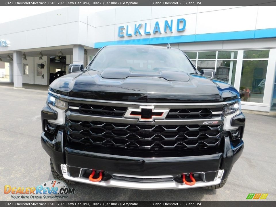 2023 Chevrolet Silverado 1500 ZR2 Crew Cab 4x4 Black / Jet Black/Graystone Photo #4