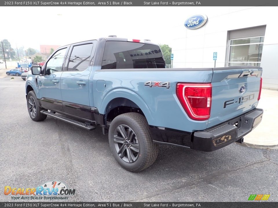 Area 51 Blue 2023 Ford F150 XLT SuperCrew 4x4 Heritage Edition Photo #3