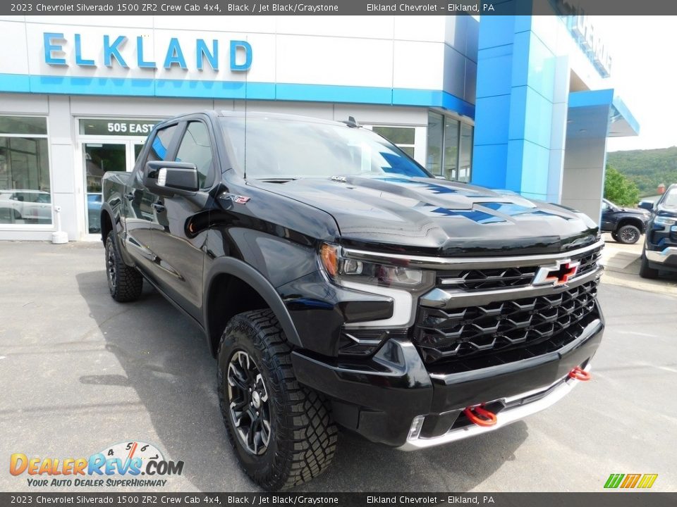 2023 Chevrolet Silverado 1500 ZR2 Crew Cab 4x4 Black / Jet Black/Graystone Photo #5