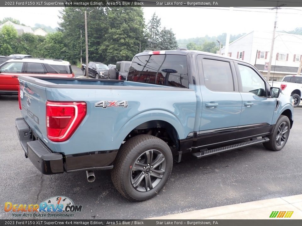 Area 51 Blue 2023 Ford F150 XLT SuperCrew 4x4 Heritage Edition Photo #5