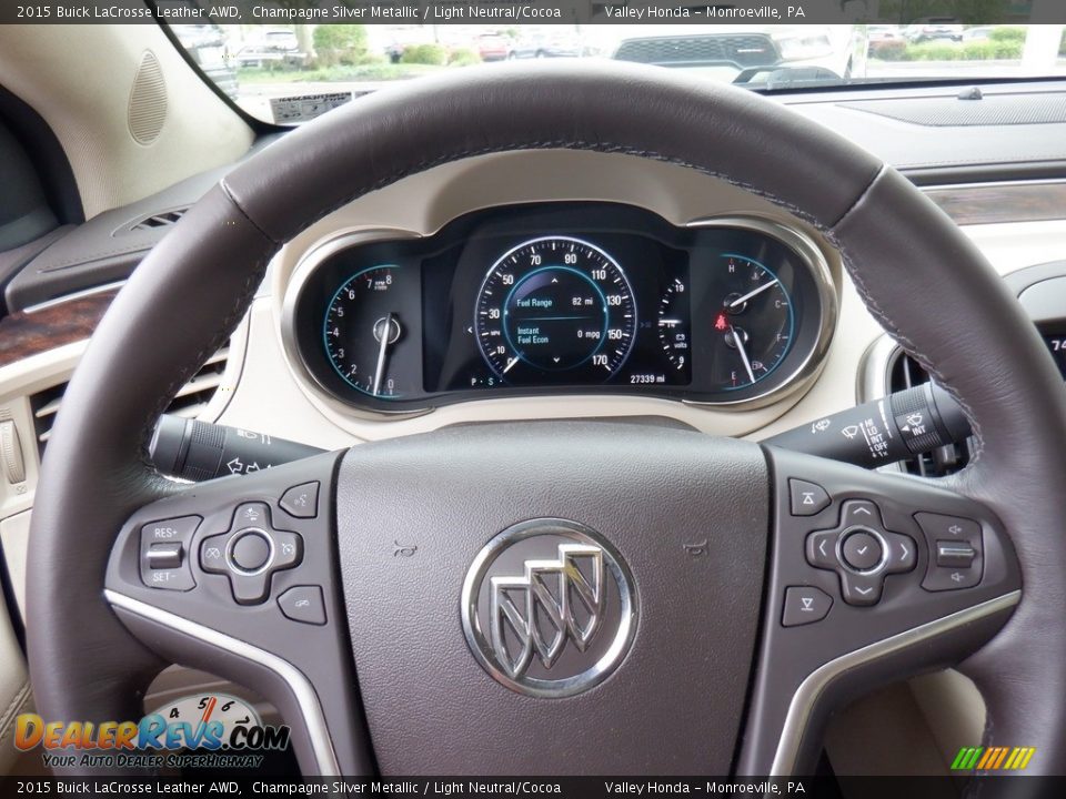 2015 Buick LaCrosse Leather AWD Steering Wheel Photo #25