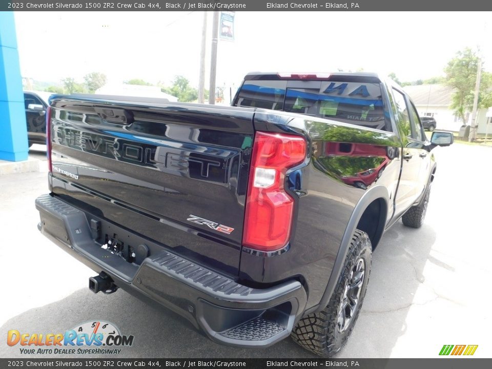 2023 Chevrolet Silverado 1500 ZR2 Crew Cab 4x4 Black / Jet Black/Graystone Photo #10