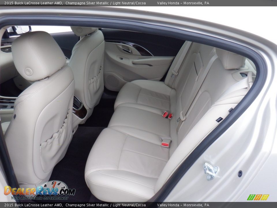 Rear Seat of 2015 Buick LaCrosse Leather AWD Photo #28