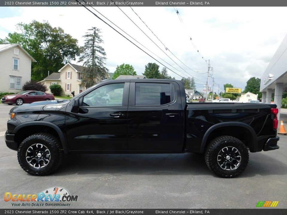 2023 Chevrolet Silverado 1500 ZR2 Crew Cab 4x4 Black / Jet Black/Graystone Photo #13