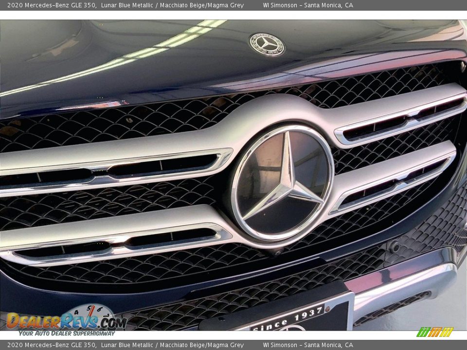 2020 Mercedes-Benz GLE 350 Lunar Blue Metallic / Macchiato Beige/Magma Grey Photo #30