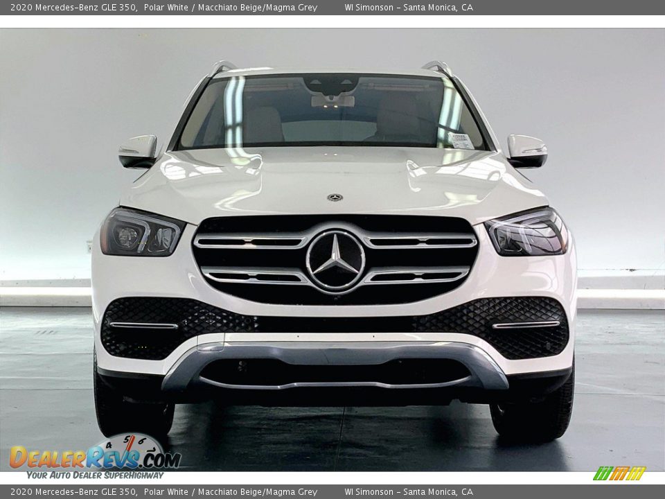 2020 Mercedes-Benz GLE 350 Polar White / Macchiato Beige/Magma Grey Photo #2