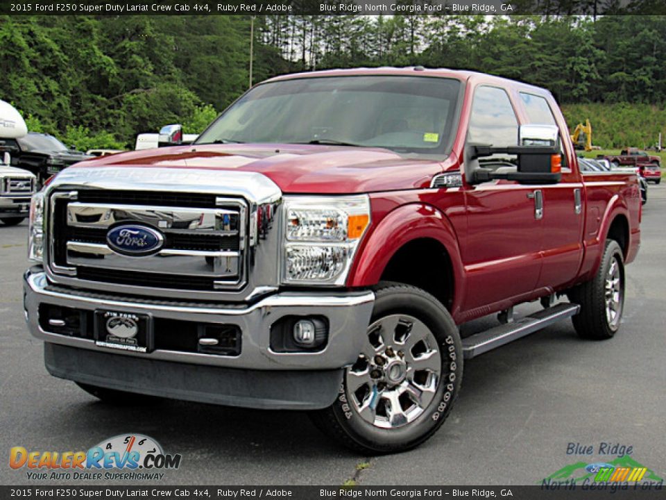 2015 Ford F250 Super Duty Lariat Crew Cab 4x4 Ruby Red / Adobe Photo #1