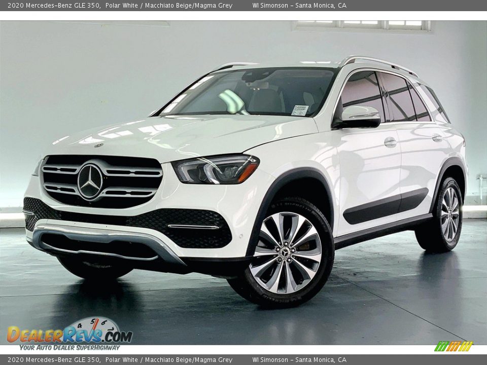 2020 Mercedes-Benz GLE 350 Polar White / Macchiato Beige/Magma Grey Photo #12