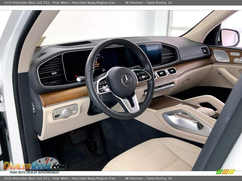 2020 Mercedes-Benz GLE 350 Polar White / Macchiato Beige/Magma Grey Photo #14