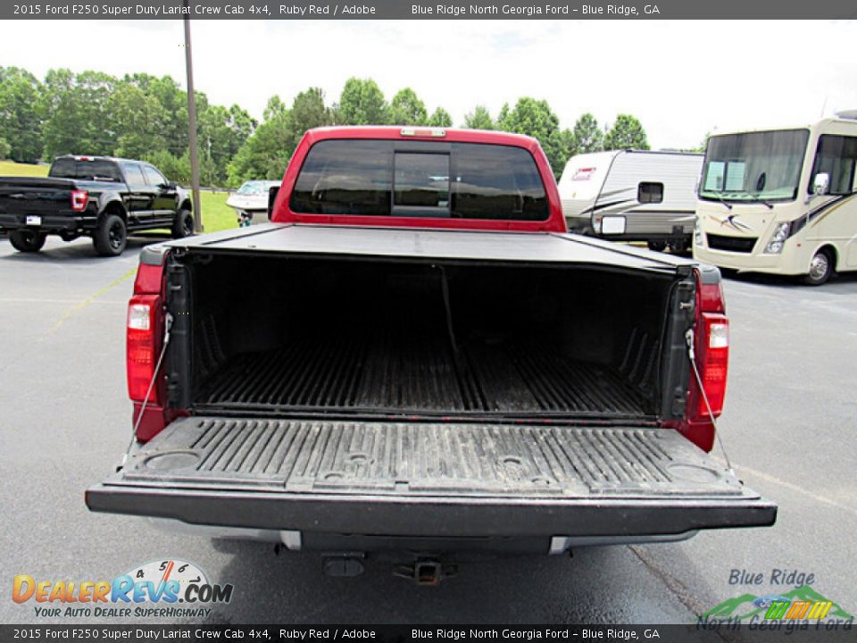 2015 Ford F250 Super Duty Lariat Crew Cab 4x4 Ruby Red / Adobe Photo #14