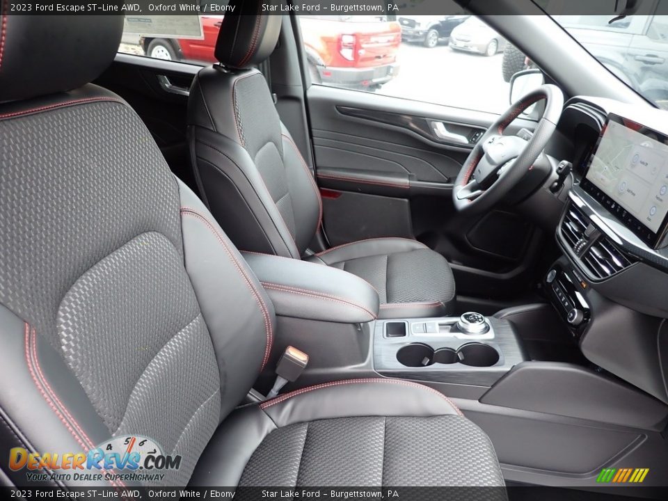 Ebony Interior - 2023 Ford Escape ST-Line AWD Photo #9