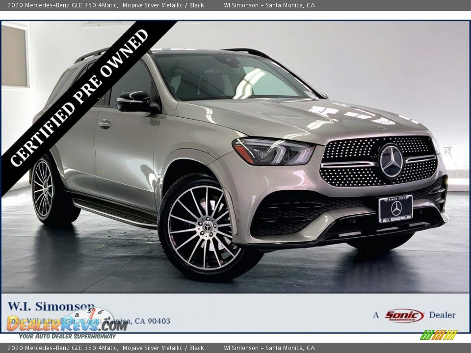 2020 Mercedes-Benz GLE 350 4Matic Mojave Silver Metallic / Black Photo #1