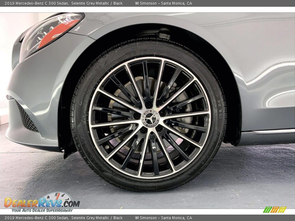 2019 Mercedes-Benz C 300 Sedan Selenite Grey Metallic / Black Photo #8