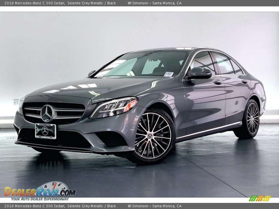 2019 Mercedes-Benz C 300 Sedan Selenite Grey Metallic / Black Photo #12