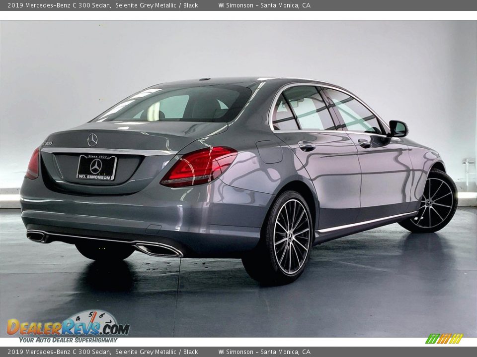 2019 Mercedes-Benz C 300 Sedan Selenite Grey Metallic / Black Photo #13