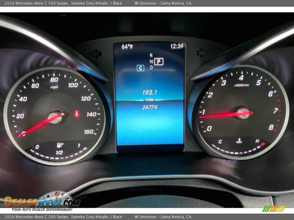 2019 Mercedes-Benz C 300 Sedan Selenite Grey Metallic / Black Photo #23