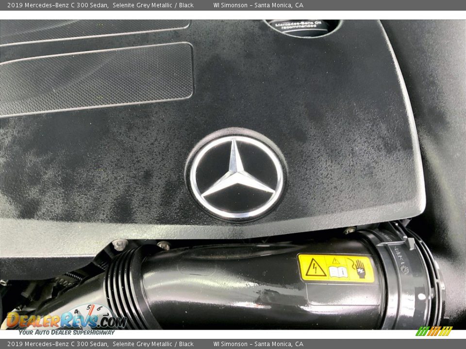 2019 Mercedes-Benz C 300 Sedan Selenite Grey Metallic / Black Photo #32