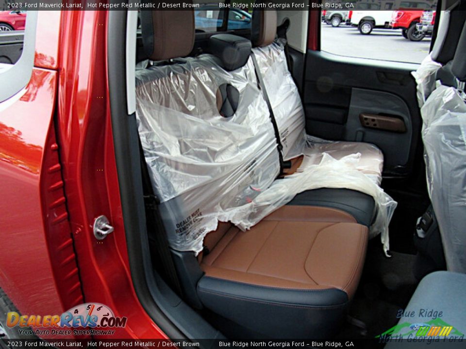 2023 Ford Maverick Lariat Hot Pepper Red Metallic / Desert Brown Photo #12