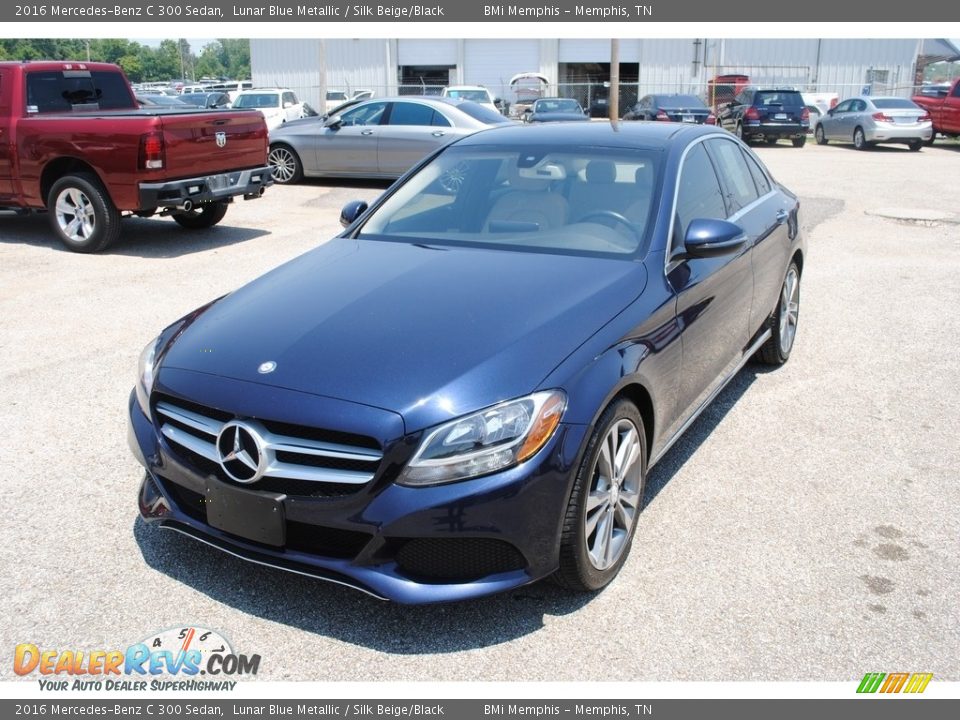 2016 Mercedes-Benz C 300 Sedan Lunar Blue Metallic / Silk Beige/Black Photo #1