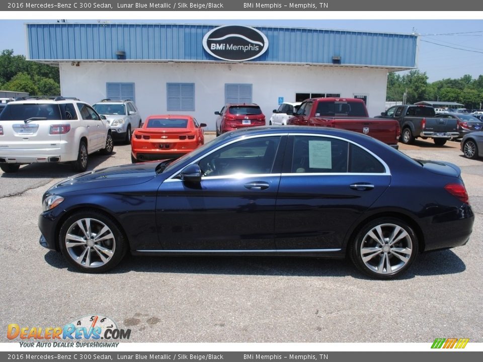 2016 Mercedes-Benz C 300 Sedan Lunar Blue Metallic / Silk Beige/Black Photo #2