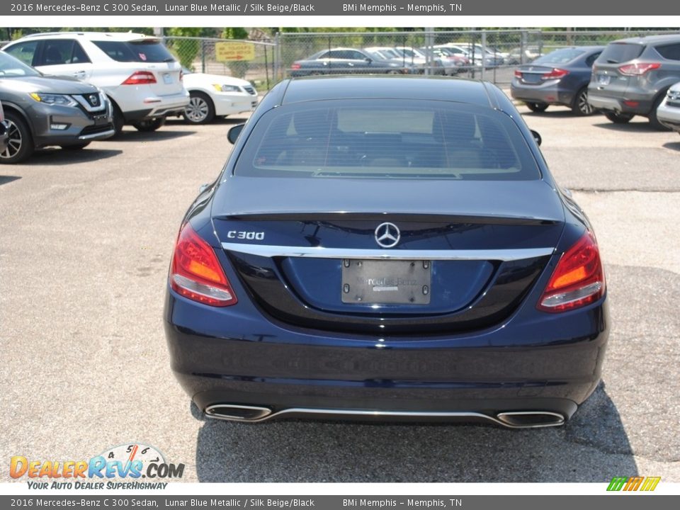 2016 Mercedes-Benz C 300 Sedan Lunar Blue Metallic / Silk Beige/Black Photo #4