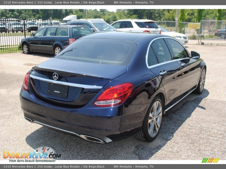 2016 Mercedes-Benz C 300 Sedan Lunar Blue Metallic / Silk Beige/Black Photo #5