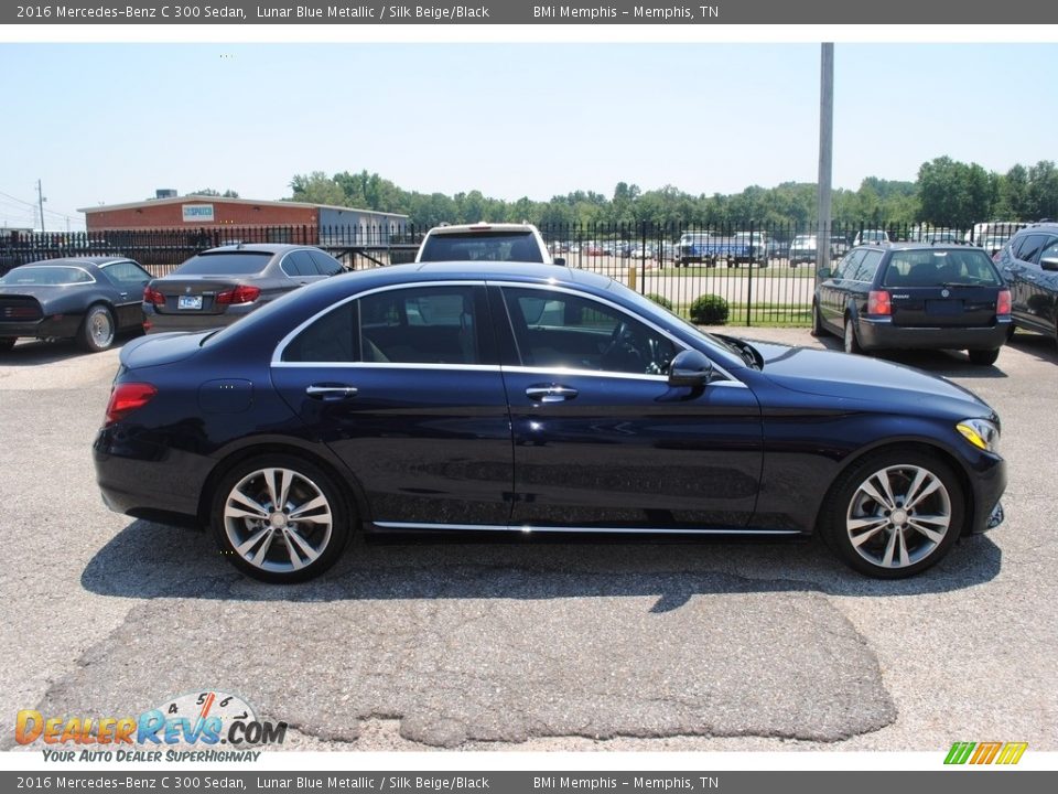 2016 Mercedes-Benz C 300 Sedan Lunar Blue Metallic / Silk Beige/Black Photo #6