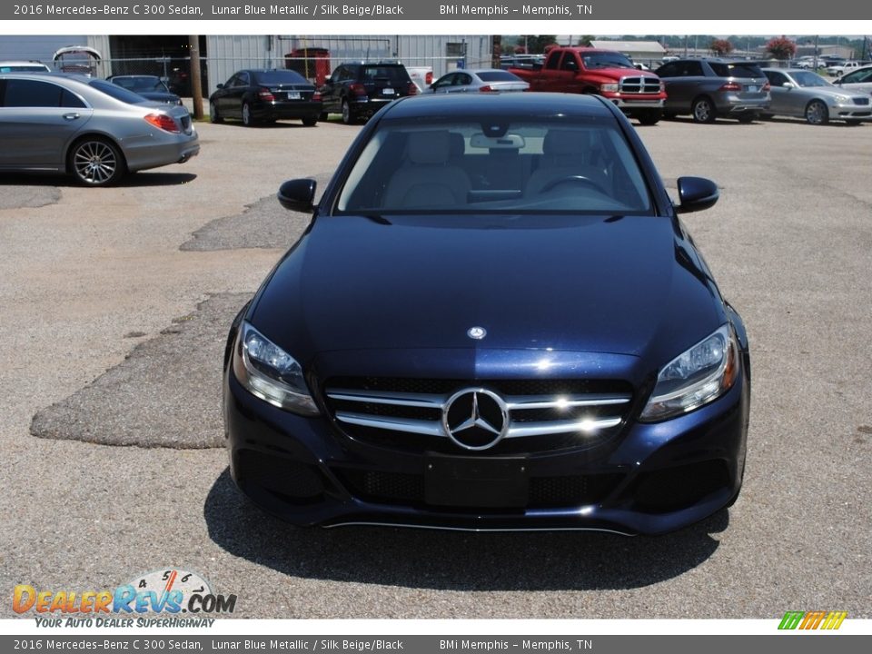 2016 Mercedes-Benz C 300 Sedan Lunar Blue Metallic / Silk Beige/Black Photo #8