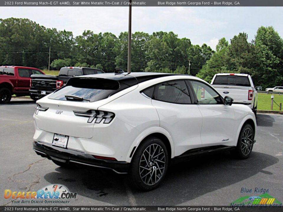 2023 Ford Mustang Mach-E GT eAWD Star White Metallic Tri-Coat / Gray/Metallic Photo #5