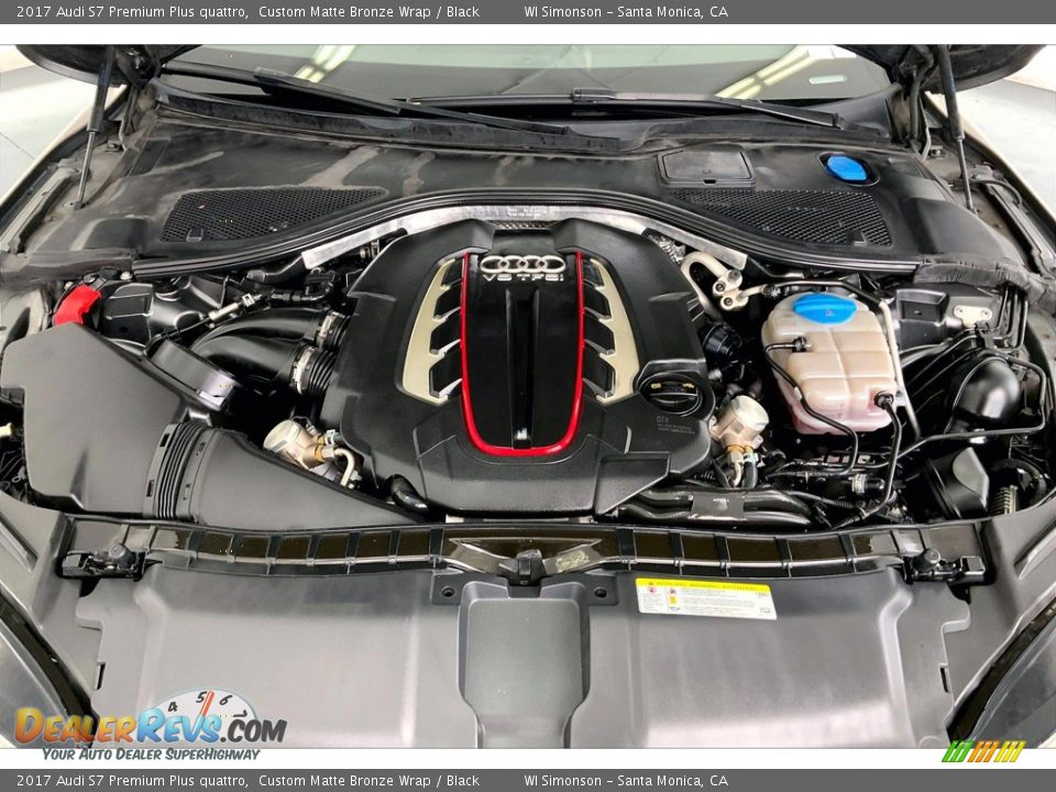 2017 Audi S7 Premium Plus quattro 4.0 Liter TFSI Turbocharged DOHC 32-Valve VVT V8 Engine Photo #9