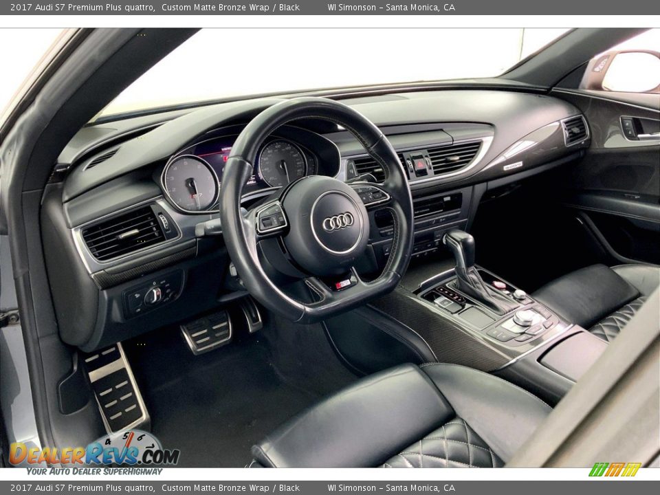 Black Interior - 2017 Audi S7 Premium Plus quattro Photo #14