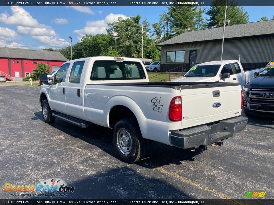 2016 Ford F250 Super Duty XL Crew Cab 4x4 Oxford White / Steel Photo #3