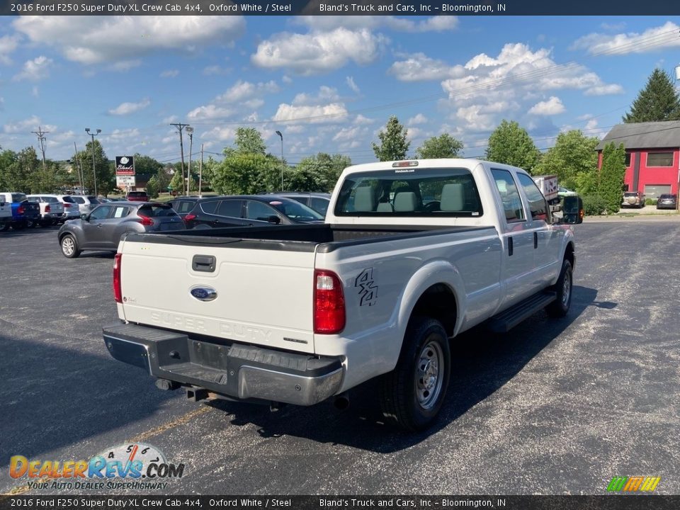 2016 Ford F250 Super Duty XL Crew Cab 4x4 Oxford White / Steel Photo #5