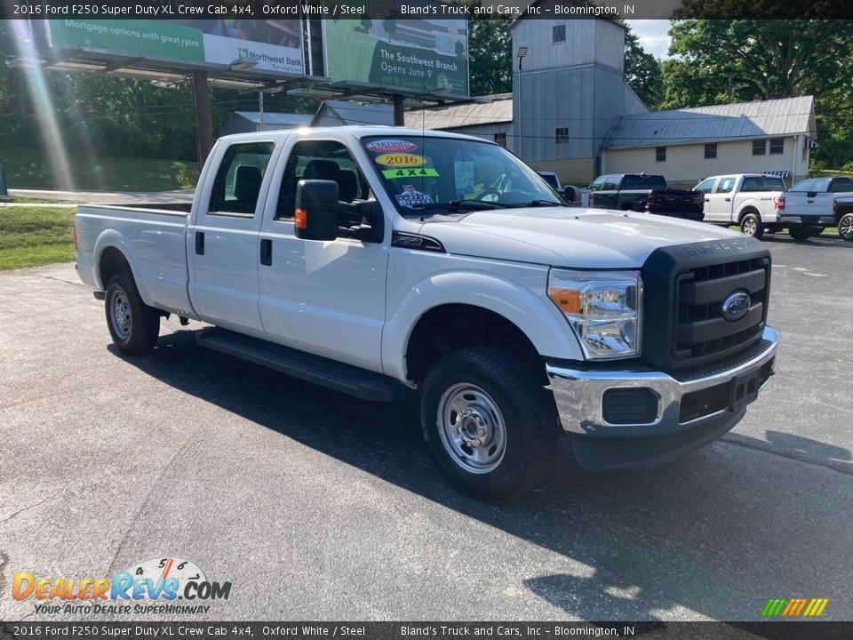 2016 Ford F250 Super Duty XL Crew Cab 4x4 Oxford White / Steel Photo #6