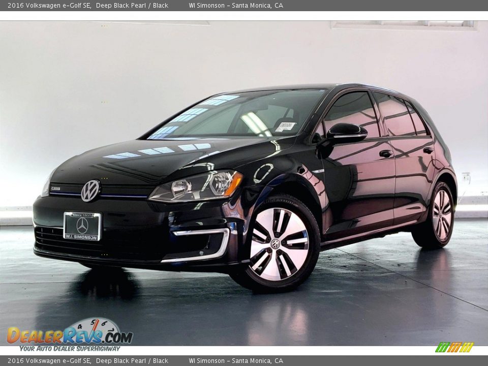 2016 Volkswagen e-Golf SE Deep Black Pearl / Black Photo #12