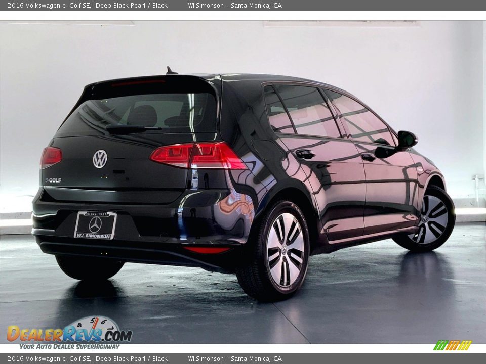 2016 Volkswagen e-Golf SE Deep Black Pearl / Black Photo #13